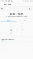 Night clock - Samsung Galaxy Note7 review
