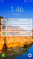 Notifications on lockscreen - Samsung Galaxy S7 Active review