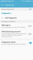 Setting up a fingerprint - Samsung Galaxy S7 Active review