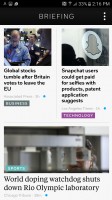 Flipboard Briefing: Only news can be viewed on the Briefing - Samsung Galaxy S7 Active review