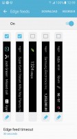 Edge feeds settings - Samsung Galaxy S7 Edge review