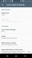 Lockscreen settings - Sony Xperia E5  review