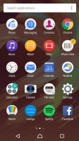 Standard app drawer - Sony Xperia E5  review