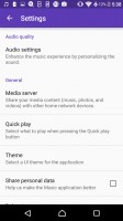 A fair amount of audio settings - Sony Xperia E5  review