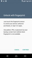 Fingerprint settings - Sony Xperia X Compact review