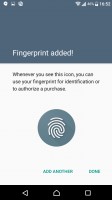 Fingerprint settings - Sony Xperia X Compact review