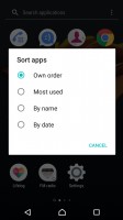 Sorting options - Sony Xperia X Compact review