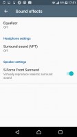 Audio settings - Sony Xperia X Compact review