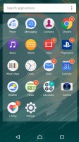 Standard app drawer - Sony Xperia X Performance review