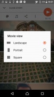 The Movie Creator can automatically or manually make shareable slideshows - Sony Xperia X Performance review