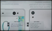 Two main cameras - Sony Xperia XA Ultra hands-on