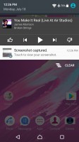 Notification area is vanilla Android - Sony Xperia XA Ultra review