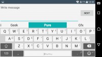 Customizable SwiftKey keyboard - Sony Xperia XA Ultra review
