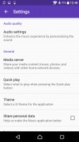 Audio settings - Sony Xperia XA Ultra review