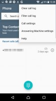 Call log filtering - Sony Xperia XA review