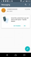 Messaging app - Sony Xperia XA review