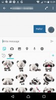 Stickers are available, just like in chat apps - Sony Xperia XA review