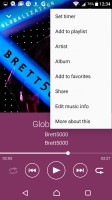 Music app - Sony Xperia XA review