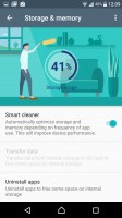 Smart cleaner frees up memory of both kinds - Sony Xperia XZ Preview