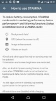 Stamina mode - Sony Xperia XZ Preview