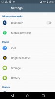 Settings menu while in Ultra Stamina - Sony Xperia XZ Preview