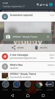 Notification area is vanilla Android - Sony Xperia XZ review