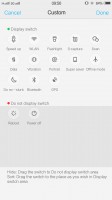 You can customize the Quick settings toggles - Vivo Xplay5 Elite review