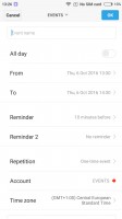 Calendar - Xiaomi Mi 5s review