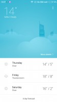 Weather - Xiaomi Mi 5s review