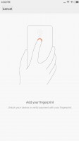 Setting up the fingerprint reader - Xiaomi Mi Max review