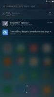 The two panes of the notification area - Xiaomi Mi Max review