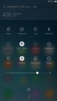 The two panes of the notification area - Xiaomi Mi Max review