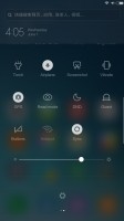 The two panes of the notification area - Xiaomi Mi Max review