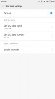 Dual SIM settings - Xiaomi Mi Note 2 review