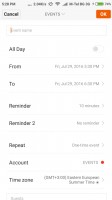 Calendar - Xiaomi Redmi 3 Pro review