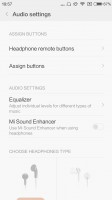 Audio enhancements and equalizers - Xiaomi Redmi 3 review