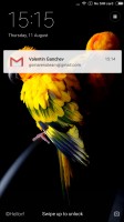 The MIUI v8 lockscreen - Xiaomi Redmi Note 3 Snapdragon Review review