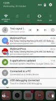 Standard notification area - ZTE Axon 7 review