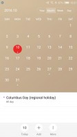 Calendar - Nubia Z11 review