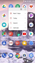 Widget button on long press - Android 8.0 Oreo review