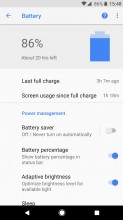 New Battery menu: Big glanceable info - Android 8.0 Oreo review