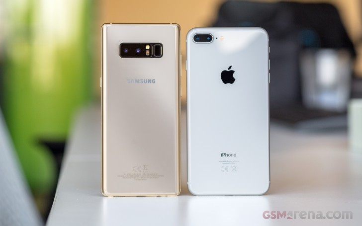 Apple iPhone 8 Plus vs. Samsung Galaxy Note8