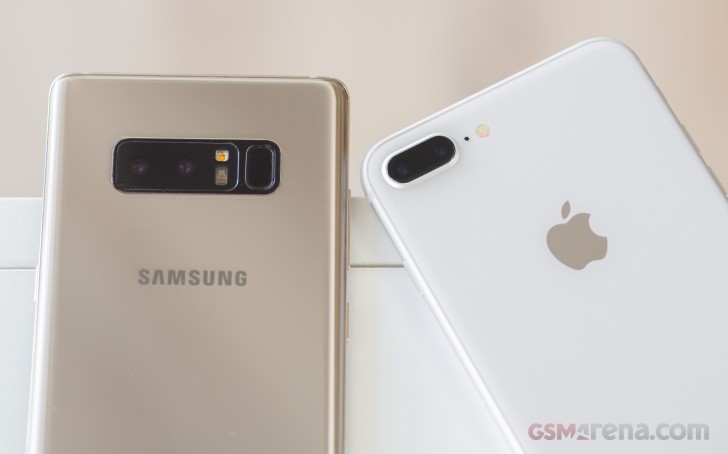 Apple iPhone 8 Plus vs. Samsung Galaxy Note8