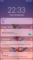 Notification Center - Apple iPhone 8 Plus review