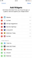 Adding widgets - Apple iPhone 8 Plus review