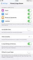 Offloading settings - Apple iPhone 8 Plus review