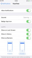 Notification settings - Apple iPhone 8 review