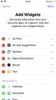 Adding widgets - Apple iPhone 8 review
