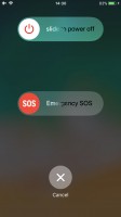 The SOS menu - Apple iPhone 8 review