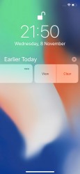 Notification Center - Apple iPhone X review